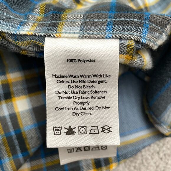 Eddie Bauer Classic Fit Flannel Shirt Men Medium Multi Plaid Casual Outdoor NWOT - Picture 6 of 13